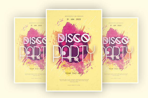 Disco Party in Invitation Templates - product preview 1
