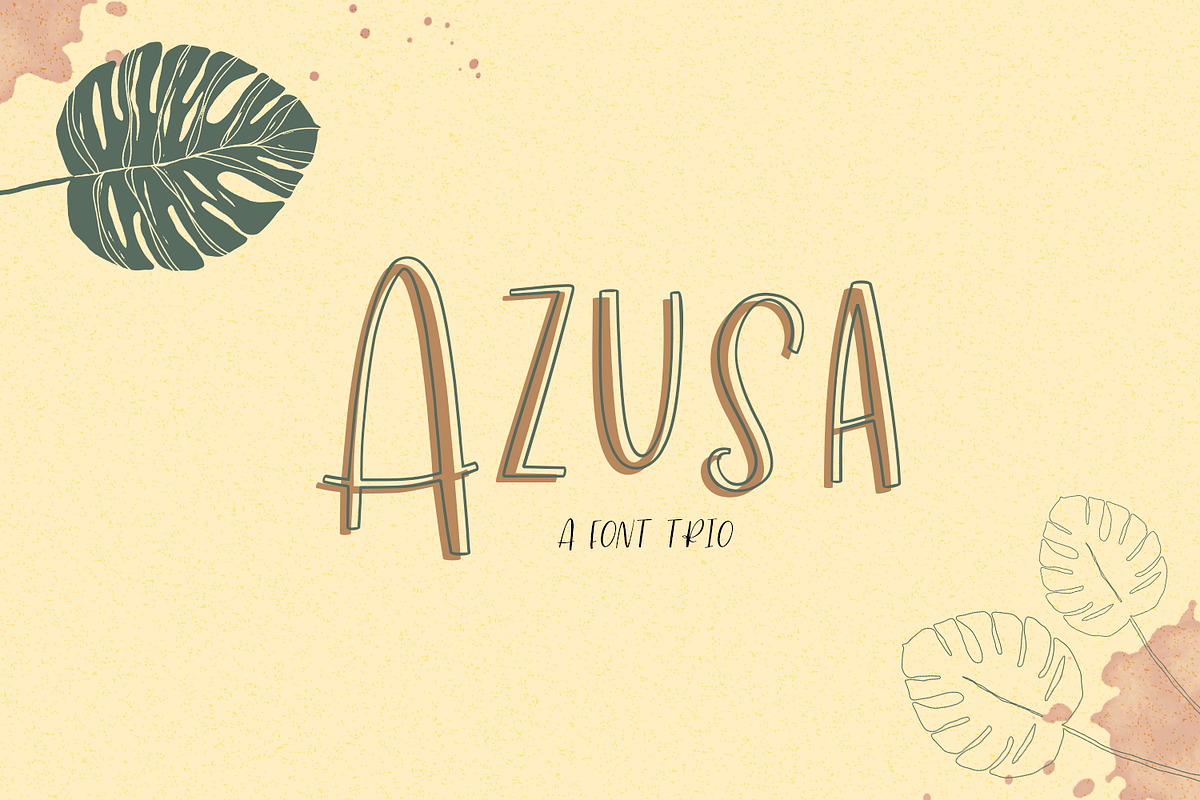 Azusa Sans Font Trio in Sans-Serif Fonts - product preview 8