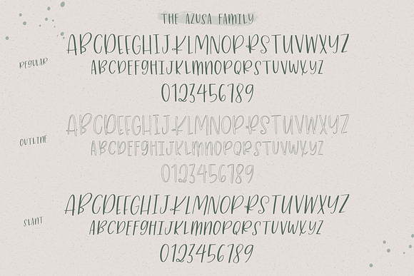 Azusa Sans Font Trio in Sans-Serif Fonts - product preview 9