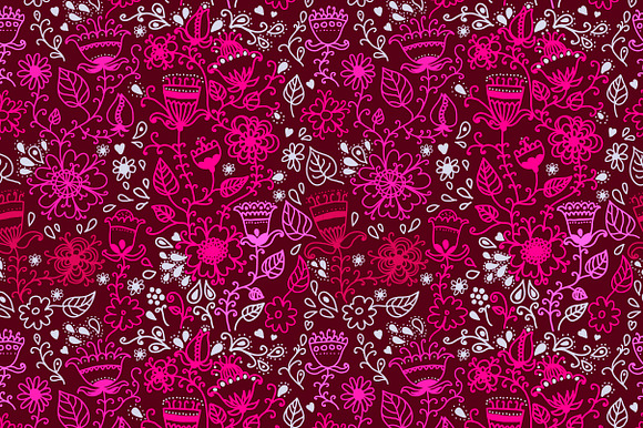 Set of 18 romantic seamless patterns in Patterns - product preview 4