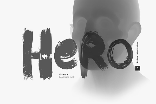 Hero — hand drawn font