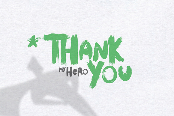 Hero — hand drawn font in Display Fonts - product preview 6