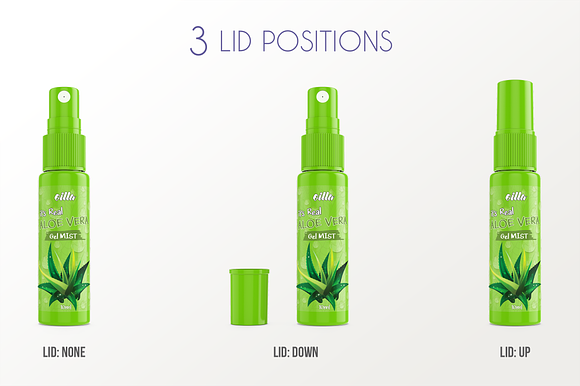 Spray Bottle Mockup v. 10ml-A Plus in Product Mockups - product preview 12