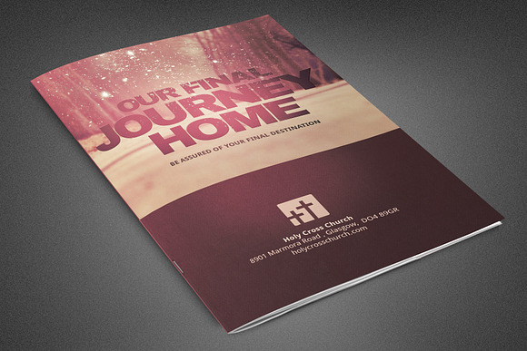 Final Journey Church Bulletin in Brochure Templates - product preview 1