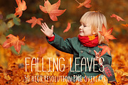 Falling leaves overlays