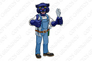 Panther Plumber Or Mechanic Holding