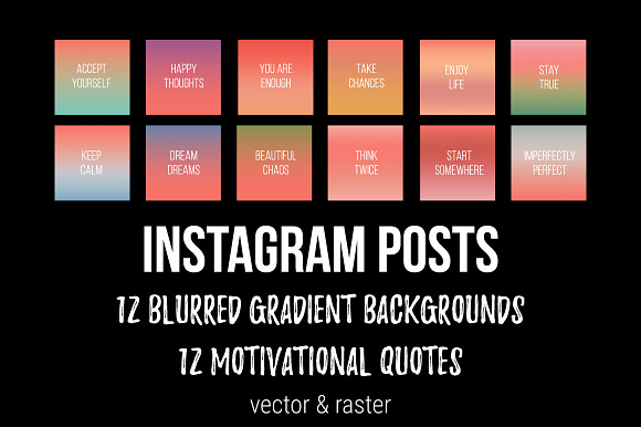 Instagram quotes. Instagram theme in Instagram Templates - product preview 2