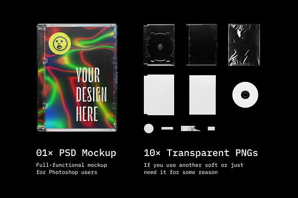 Disc Jewel Box Mockup in Product Mockups - product preview 6