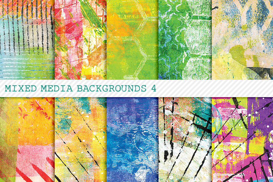 Mixed Media Backgrounds 4 in Textures - product preview 8