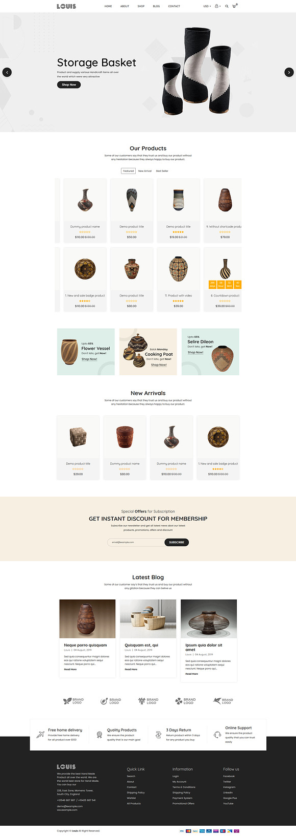 Louis – Handmade Shopify Theme in Themes - product preview 2