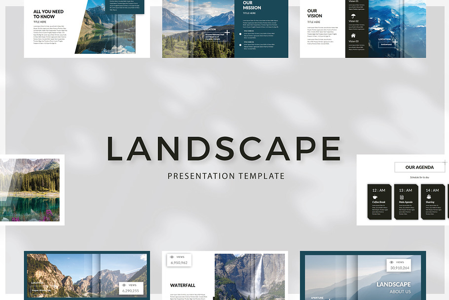 Landscape - Presentation Template in PowerPoint Templates - product preview 8