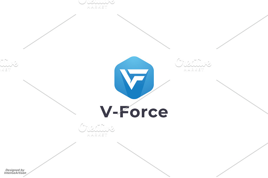 V & F Monogram Letter Logo in Logo Templates - product preview 8