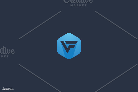 V & F Monogram Letter Logo in Logo Templates - product preview 1