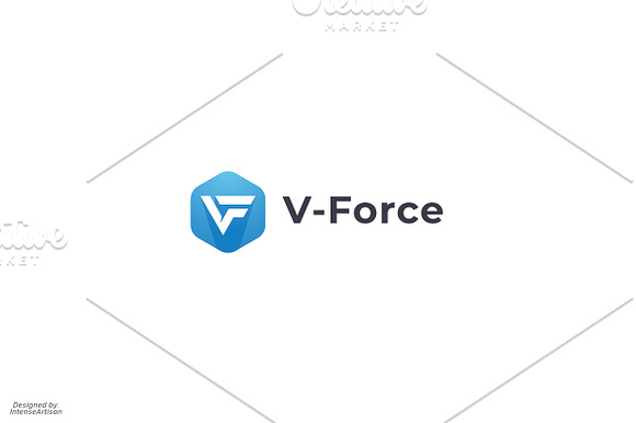 V & F Monogram Letter Logo in Logo Templates - product preview 2