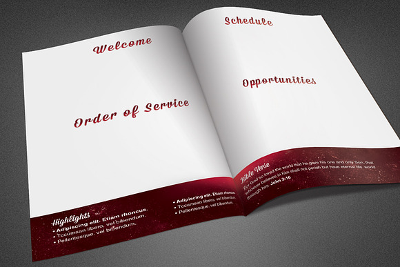 Love Beyond Description Bulletin in Brochure Templates - product preview 1