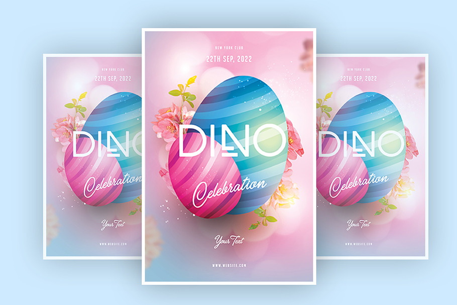 Dino Celebrations in Invitation Templates - product preview 8