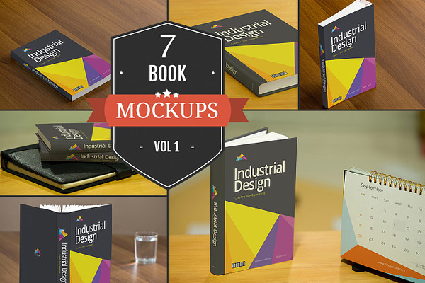 Book Cover PSD Mockups Vol. 1
