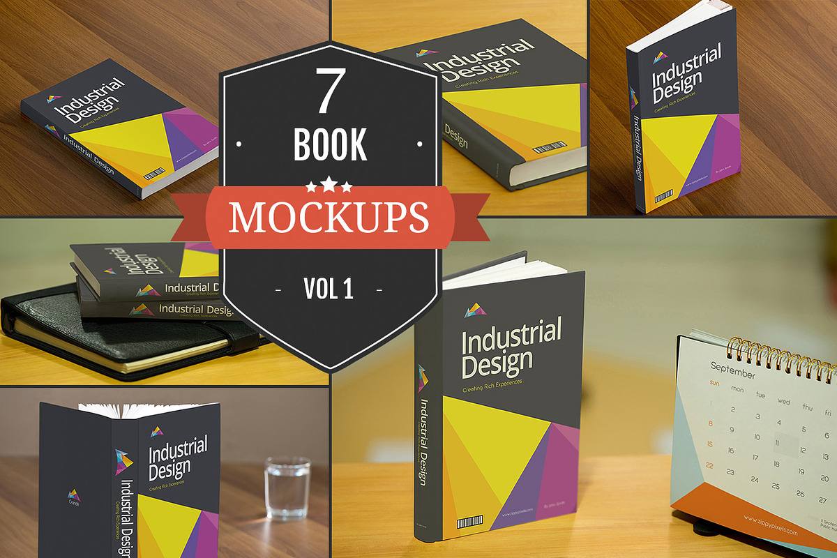Book Cover PSD Mockups Vol. 1 in Print Mockups - product preview 8
