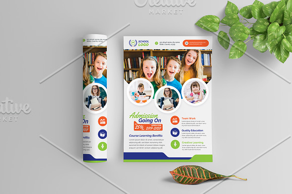 School Flyer Template in Flyer Templates - product preview 1