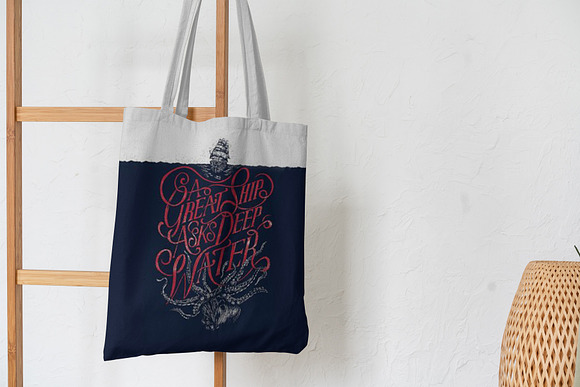 Canvas Tote Bag Mock-Up Lifestyle in Print Mockups - product preview 8