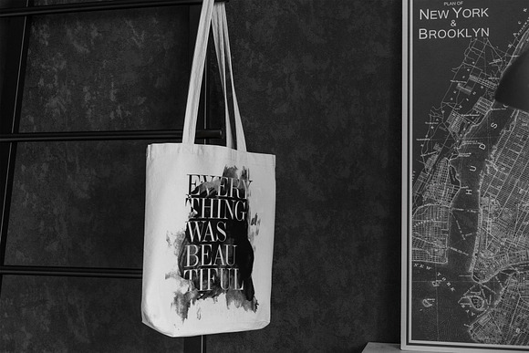 Canvas Tote Bag Mock-Up Lifestyle in Print Mockups - product preview 9