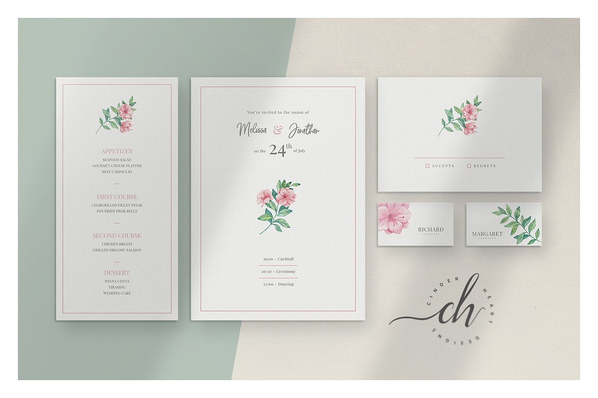Amethyst • Wedding Invitation Suite in Wedding Templates - product preview 8