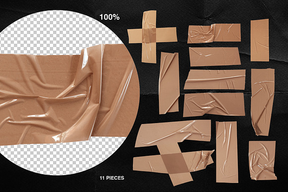 Plastic Wrap & Torn Paper Bundle in Objects - product preview 2