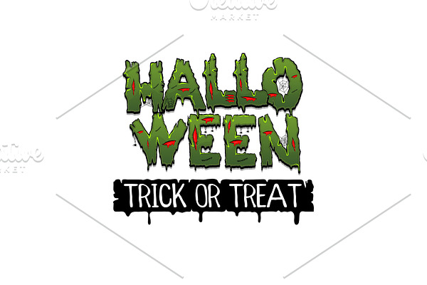 Happy Halloween party comic text