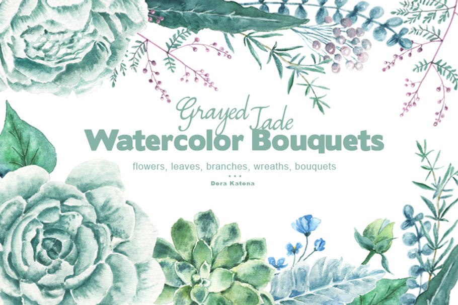 Grayed Jade Bouquets
