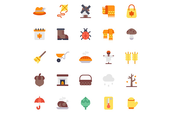 Autumn Flat in Icons - product preview 1