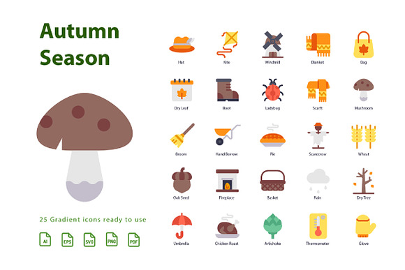 Autumn Flat in Icons - product preview 2