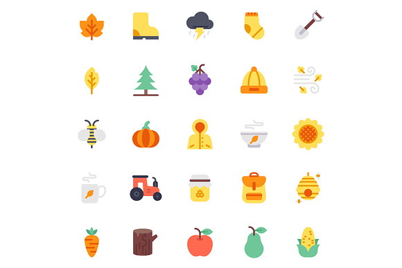 Autumn Flat in Icons - product preview 4