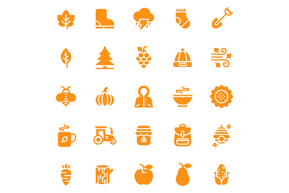 Autumn Glyph in Icons - product preview 3