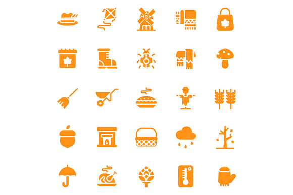 Autumn Glyph in Icons - product preview 4