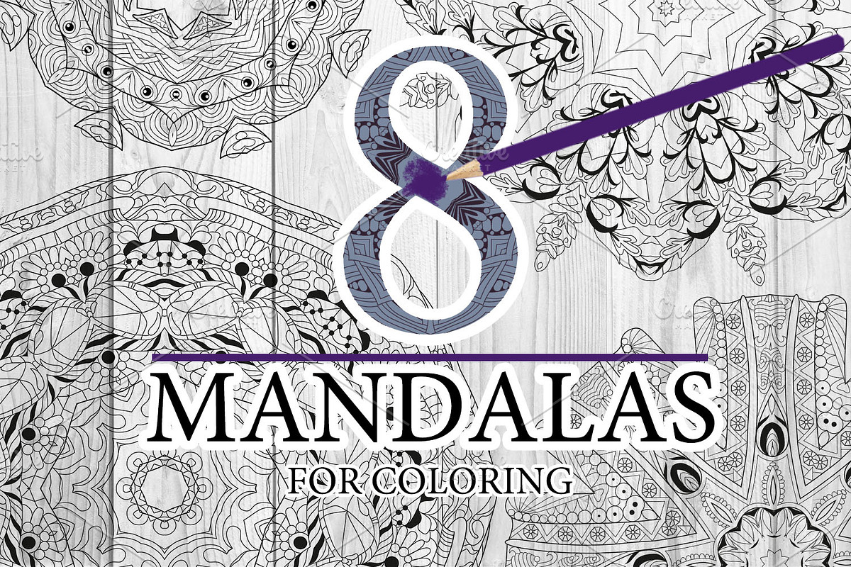Mandalas for coloring 13 in Objects - product preview 8
