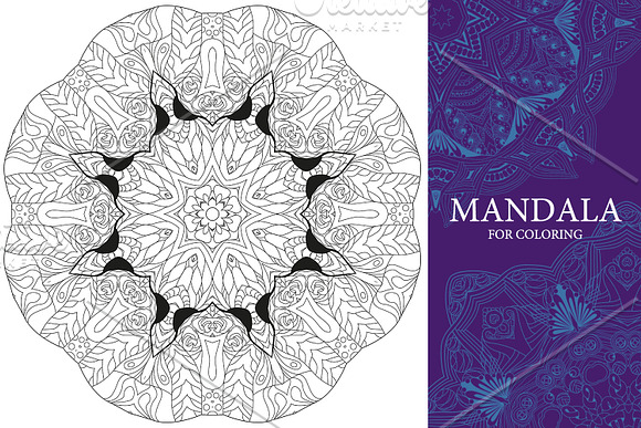 Mandalas for coloring 13 in Objects - product preview 2