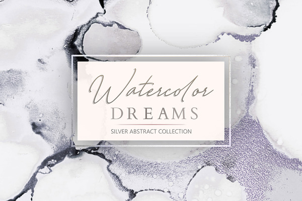 Watercolor+Ink Foil Backgrounds