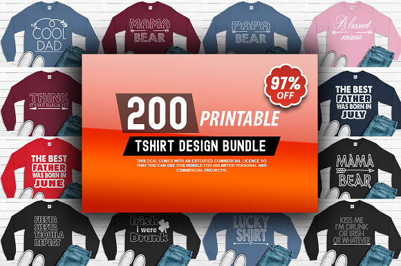 2400 TShirt Design Master Collection in Objects - product preview 2