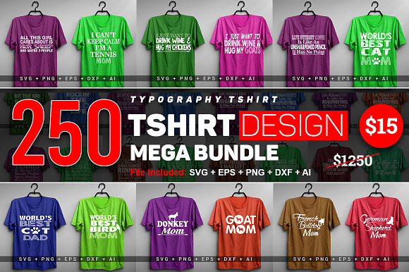 2400 TShirt Design Master Collection in Objects - product preview 9