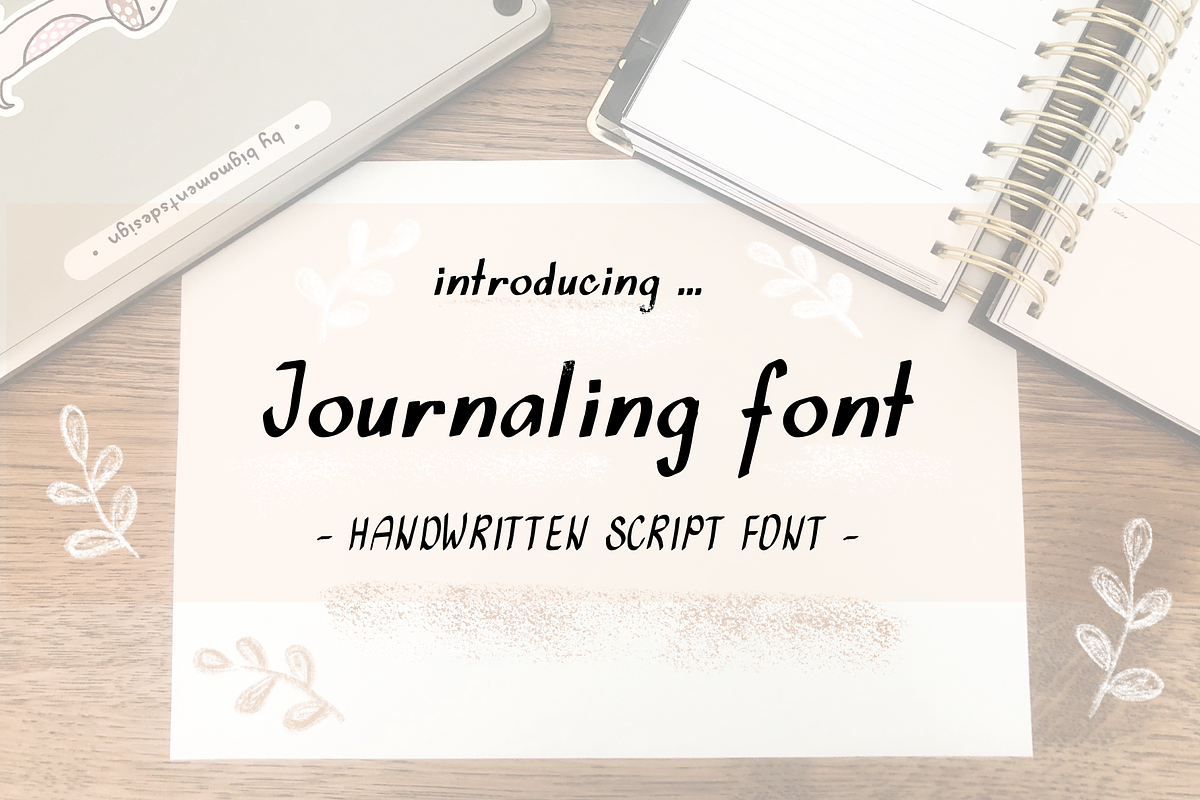 Journaling script handwritten font in Script Fonts - product preview 8