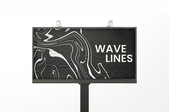 Wave Lines Background in Objects - product preview 2