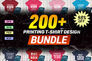 200 Tshirt design Big Bundle Vol 1