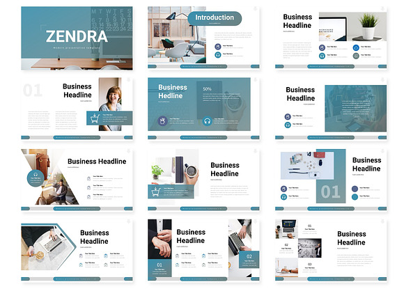 Zendra - Powerpoint Template in PowerPoint Templates - product preview 1