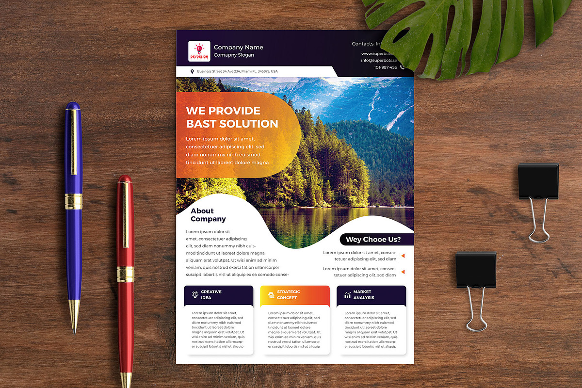 Corporate Business Solution Flyer in Flyer Templates - product preview 8