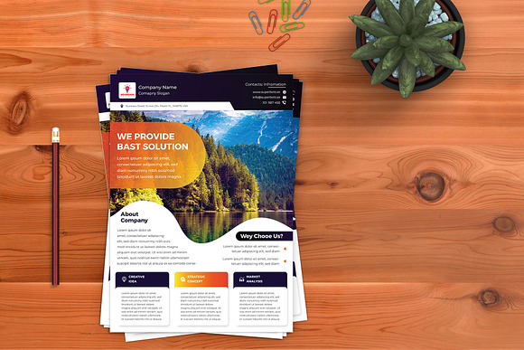 Corporate Business Solution Flyer in Flyer Templates - product preview 1