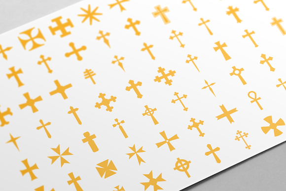 100 Cross Icons - Jolly Icon Series in Icons - product preview 1