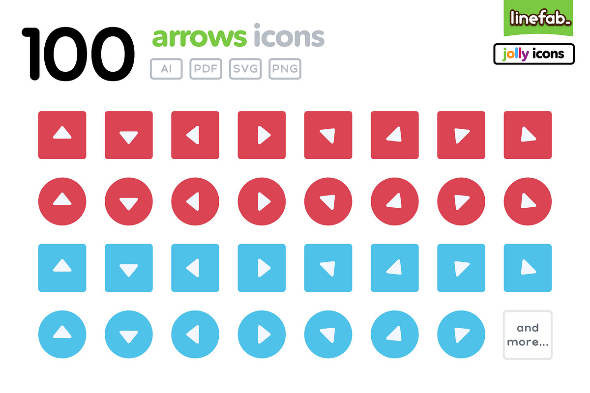 100 Arrows Icons - 4 - Jolly in Icons - product preview 8