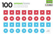 100 Arrows Icons - 4 - Jolly