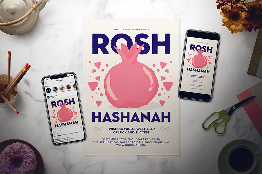Rosh Hashanah Flyer Set in Flyer Templates - product preview 8