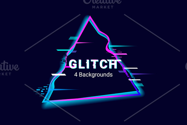 Glitch Backrounds Set